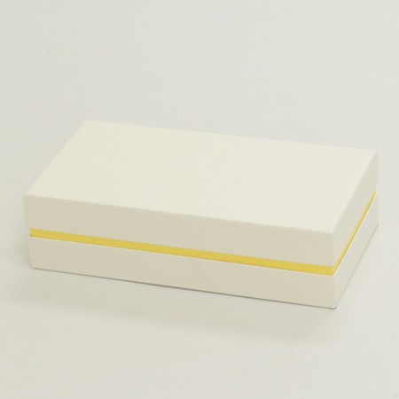 かぶせ蓋型デザートギフト用BOX（水ようかん他)-Mサイズホワイト/イエロー-3