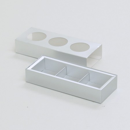 マカロン用引出し型ギフトBOX銀-Ｓサイズ-2