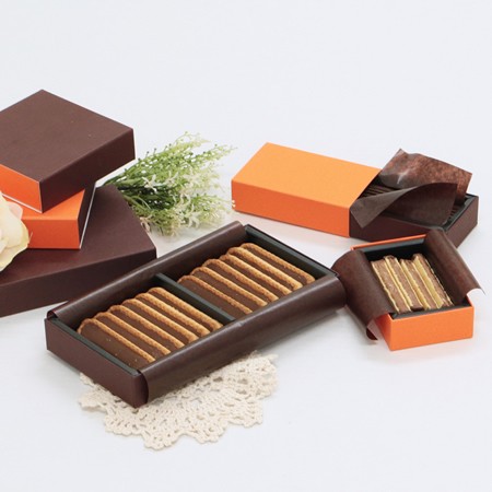 ショコラスリーブケース（オランジェット・生チョコ他）こげ茶/オレンジ-Sサイズ-5
