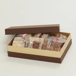 クッキー・ケーキなどお菓子ギフトに最適な茶色のパッケージ【M】