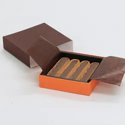 オランジェット・生チョコギフト用橙色の仕切り付きパッケージ【M】