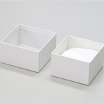 かぶせ蓋型ボックス-Lサイズ(A)白 2