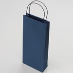 紐付ペーパーバッグ-縦長ロングサイズ紺 0
