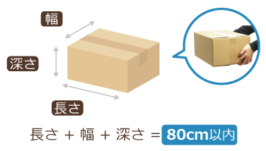 宅配80サイズのダンボール箱