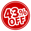 43%OFF