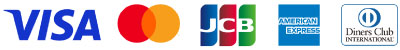 VISA・MasterCard・JCB・AMERICAN EXPRESS・DinersClub