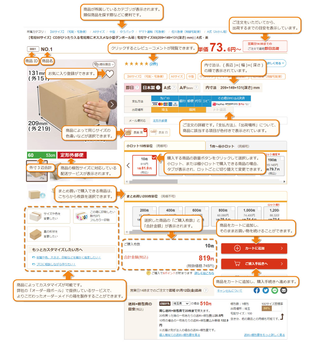 商品ページサンプルPC