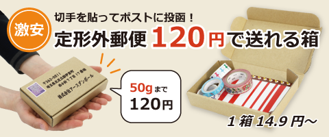 定形外郵便で送れる！小型ダンボール箱
