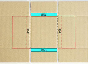 厚みの部分に印をつける(内側の蓋の面)1