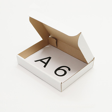 新品未使用白400枚小型ダンボール箱ゆうパケット 定形外郵便(規格内) 対応