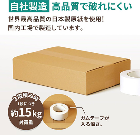 【宅配60サイズ】定番ダンボール箱（A4）-13