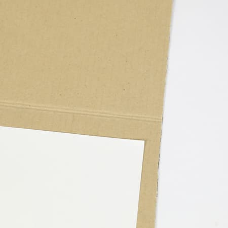 角2封筒にピッタリ クリアファイルを挟んで送れる 定形外郵便 規格内 対応の折れ線入り梱包シート 板ダンボール 茶 格安ダンボール通販の ダンボールa エース