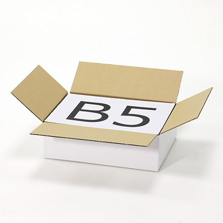 【宅配60サイズ】発送用 小型ダンボール箱 B5サイズ対応(白)-2