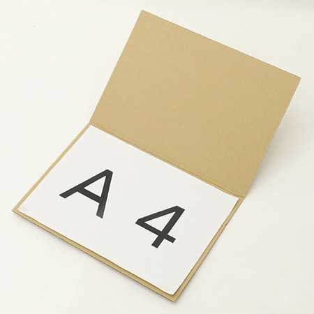 【保護・補強用】A4サイズ対応 ペッタンコダンボール(茶)-4