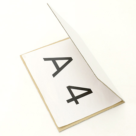 【保護・補強用】A4サイズ対応 ペッタンコダンボール(白)-2