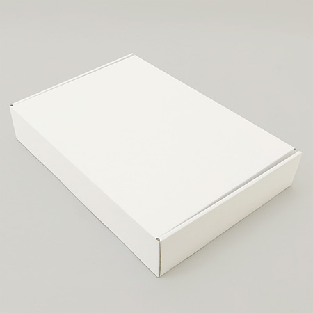 底面A4で宅配60サイズ対応のN式額縁ダンボール箱(白色)　10 枚