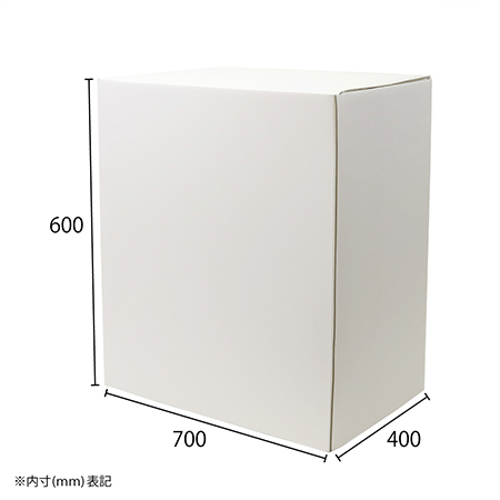 【Mサイズ／長辺600mm】展示台・作業台 ホワイト(600×400×700)-2