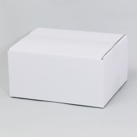 ギフトボックスに最適な宅配50サイズの両面白ダンボール箱（底面A5サイズ）　10 枚