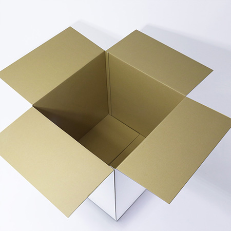 【宅配160サイズ】軽量物用 立方体ダンボール箱 (白)-2