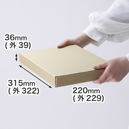定形外郵便、ゆうパケットポストなどで利用可能。宅配60サイズで両面茶色のダンボール箱