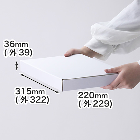 【宅配60サイズ】発送用ダンボール ゆうパケットポスト対応(白)