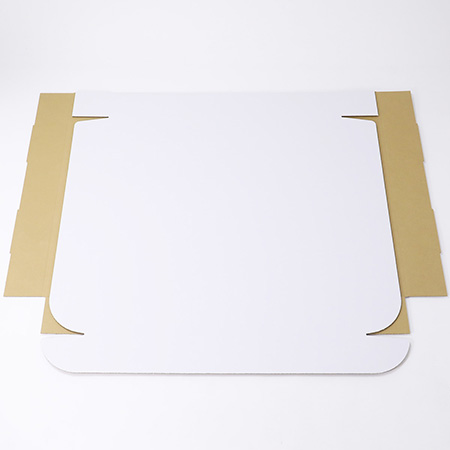【正方形/70cm角】ギフト用ダンボール箱 700×700×100(白)-4