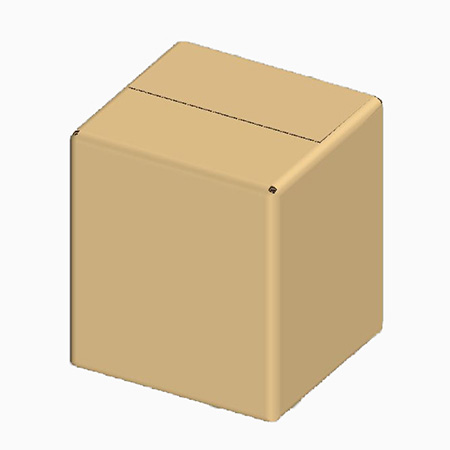 【ハーフサイズ2H進物メロン】パルプモールド用ダンボール-2