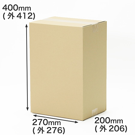 【宅配100サイズ】B5対応ダンボール箱 深さ400mm (茶)