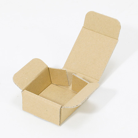 ハンドメイド小物用ダンボール箱 50×50×24（茶）-3