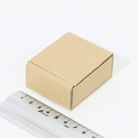 ハンドメイド小物用ダンボール箱 50×50×24（茶）-6
