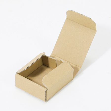 ハンドメイド小物用ダンボール箱 65×65×24（茶）-4