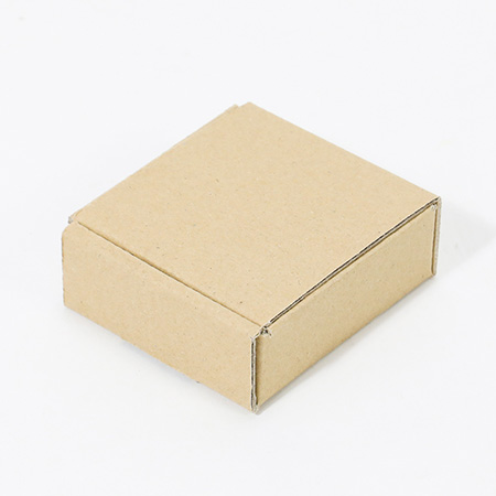 ハンドメイド小物用ダンボール箱 65×65×24（茶）-5