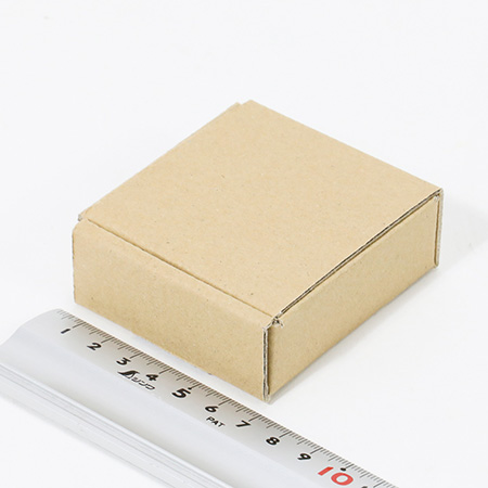 ハンドメイド小物用ダンボール箱 65×65×24（茶）-6