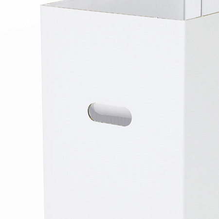 ダンボール製ゴミ箱・両面ホワイト【45L】-3