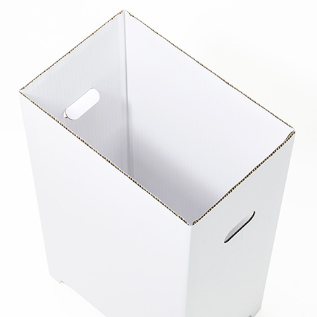 ダンボール製ゴミ箱・両面ホワイト【45L】-5