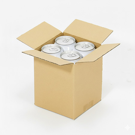 500ml缶 4本用ダンボール箱-2