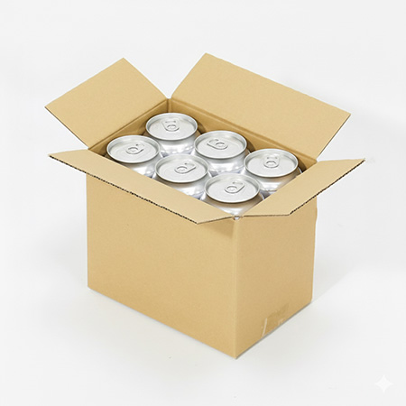 500ml缶 6本用ダンボール箱-2