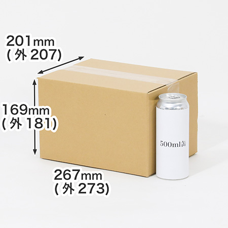 500ml缶 12本用ダンボール箱-1