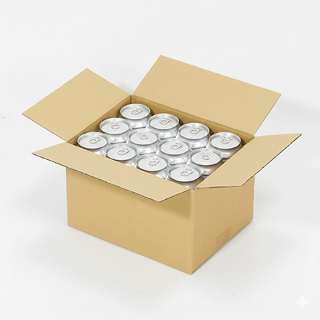 500ml缶 12本用ダンボール箱-2