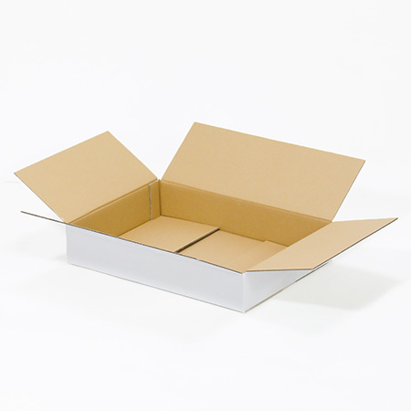 【宅配100サイズ】A3用紙対応 浅型ダンボール箱（白）-5
