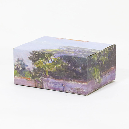 【宅配60サイズ】絵画ダンボール（シスレーのサンマメスのロワン川の岸辺）-2