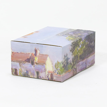 【宅配60サイズ】絵画ダンボール（シスレーのサンマメスのロワン川の岸辺）-5