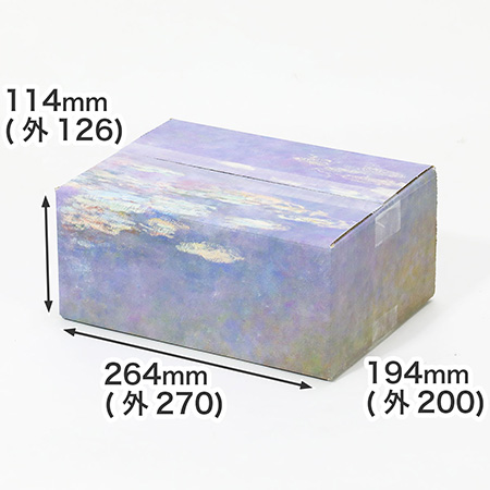 【宅配60サイズ】絵画ダンボール（モネの睡蓮-2）-1