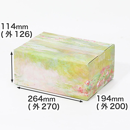 【宅配60サイズ】絵画ダンボール（モネの睡蓮-3）-1