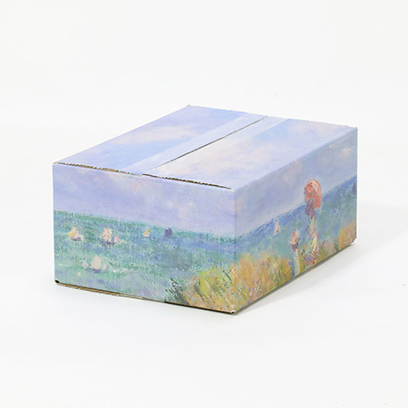 【宅配60サイズ】絵画ダンボール（モネのプールヴィルの断崖の上の散歩）-5