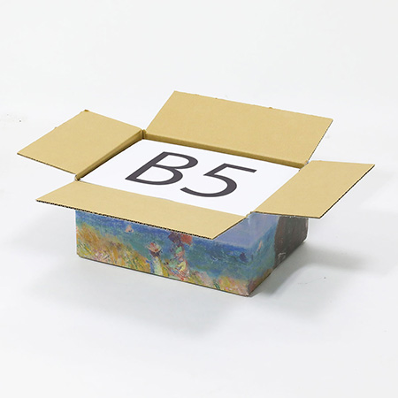 【宅配60サイズ】絵画ダンボール（モネのプールヴィルの断崖の上の散歩）-6