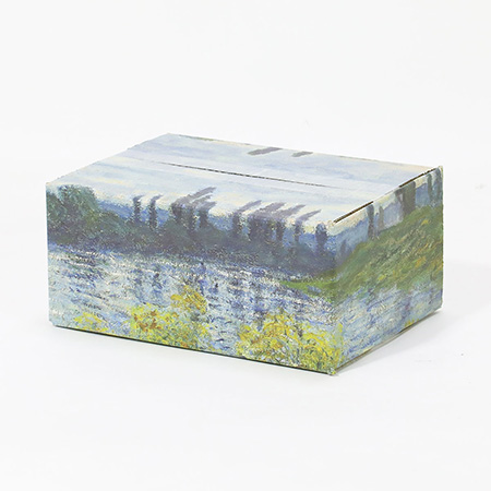 【宅配60サイズ】絵画ダンボール（モネのヴェトゥイユのセーヌ河岸）-2
