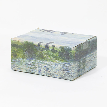【宅配60サイズ】絵画ダンボール（モネのヴェトゥイユのセーヌ河岸）-4