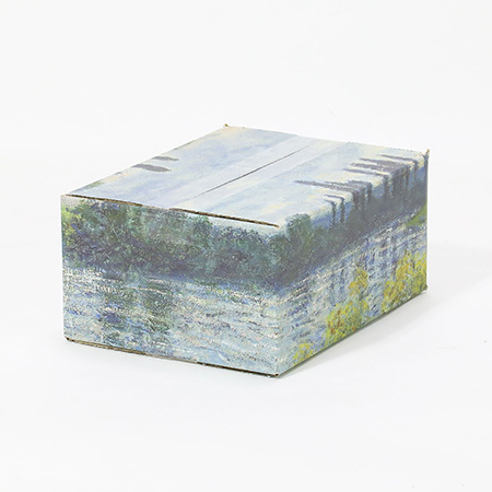 【宅配60サイズ】絵画ダンボール（モネのヴェトゥイユのセーヌ河岸）-5