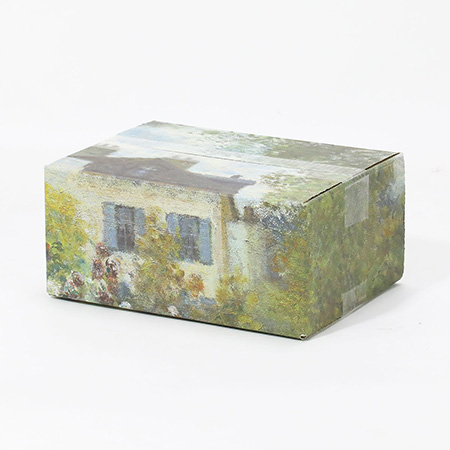 【宅配60サイズ】絵画ダンボール（モネのアルジャントゥイユのモネの家の庭）-2